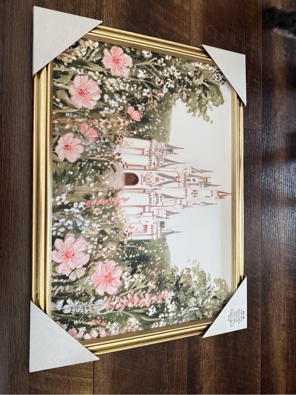 Castle with Flowers Canvas ✨ NWT Hobby Lobby Viral Floral Castle| Princess Decor